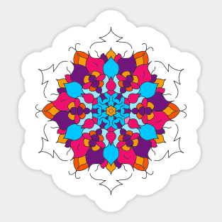 Mandala colorida Sticker